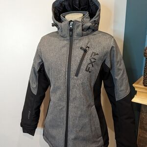 FXR Women's Vertical Pro Insulated Softshell Jacket, gray & black women'…